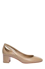 サントーニ レディース シューズ パンプス カットアウト レザー ヒール Santoni Womens leather midheel pump with almond toe and cutoutのサムネイル