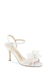 ニナ レディース シューズ ヒール サンダル アンクル Nina Vaydankle Strap Sandal White ホワイトのサムネイル