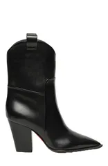 サントーニ レディース シューズ ブーツ・レインブーツ アンクル レザー Santoni Womens leather texankle boot Black ブラックのサムネイル