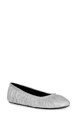 レベッカミンコフ レディース シューズ パンプス ギャザー Rebecca Minkoff Ruched Ballet Flat Silver シルバーのサムネイル