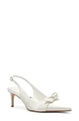 アレクサンドラバードマン レディース シューズ パンプス Alexandre Birman Clarita Classic Pointed Toe Slingback Pump Biancoのサムネイル