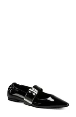 ダナ キャラン ニューヨーク レディース シューズ パンプス DKNY Cormic Mary Jane Pointed Toe Flat Black ブラックのサムネイル