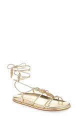 スチュアート ワイツマン レディース シューズ サンダル アンクル Stuart Weitzman Majorcankle Tie Sandalight Gold Liquid Metallic ゴー