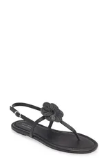 スチュアート ワイツマン レディース シューズ サンダル Stuart Weitzman x Sandy Liang TStrap Slingback Sandal Black Smooth Calfのサムネイル