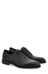 フェラガモ メンズ シューズ オックスフォード FERRAGAMO Angiolo Croc Embossed Wholecut Oxford Neroのサムネイル