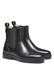 サントーニ レディース シューズ ブーツ・レインブーツ チェルシーブーツ チェルシー レザー Santoni Womens Leather Chelsea Boot Black ブラックのサムネイル