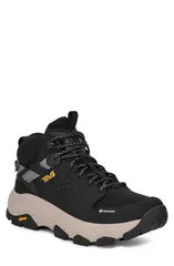 テバ メンズ シューズ ブーツ・レインブーツ Teva Grandview Max GoreTex Waterproof Hiking Boot Black ブラックのサムネイル
