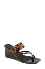 レベッカミンコフ レディース シューズ ヒール サンダル Rebecca Minkoff Danica Wedge Slide Sandal Tortoiseのサムネイル
