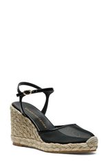 スチュアート ワイツマン レディース シューズ サンダル トール Stuart Weitzman Bareitall Espadrille Wedge Black ブラック