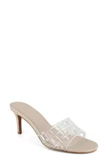 レベッカミンコフ レディース シューズ ヒール サンダル Rebecca Minkoff July Slide Sandal Clear Nudeのサムネイル