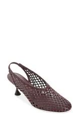 プロエンザショラー レディース シューズ パンプス Tシャツ Proenza Schouler Tee Perforated Slingback Pump Burgundy バーガンディのサムネイル