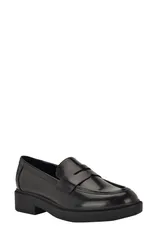 カルバンクライン レディース シューズ スリッポン・ローファー Calvin Klein Otinya Penny Loafer Black ブラックのサムネイル