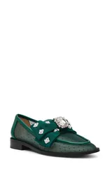 ベッツィジョンソン レディース シューズ パンプス メッシュ Betsey Johnson Seth Pointed Toe Mesh Flat Emerald エメラルドのサムネイル