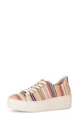 ガボール レディース シューズ スニーカー プラットフォーム Gabor Woven Platform Sneaker Beige Multicolor ベージュのサムネイル