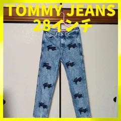 tommy hilfiger トミーヒルフィガー tommy jeans トミージーンズ デニム スケーターパンツ カーペンタージーンズ ロゴ刺繍 ウォッシュブルー W28 L32のサムネイル