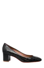 サントーニ レディース シューズ パンプス ヒール Santoni Womens lowheel pump Black ブラックのサムネイル