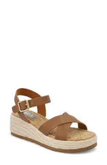 ミア レディース シューズ ヒール プラットフォーム サンダル アンクル MIA Nikky Ankle Straplatform Wedge Sandal Cognacのサムネイル