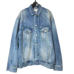 【中古】BALENCIAGA バレンシアガ スプレープリント デニムジャケット 678354 TCW03 サイズ46 ブルー コート・ジャケット 24028802 RDのサムネイル
