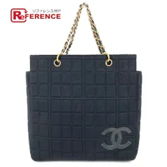 CHANEL シャネル ショルダーバッグ CC ココマーク ロゴ チョコバー コットン ブラックのサムネイル