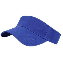 【新品】 [ワン リミテーション] バイザー 無地 帽子 スポーツ アウトドア ランニング つば長 キャップ レディース CP180(ブルー) 1