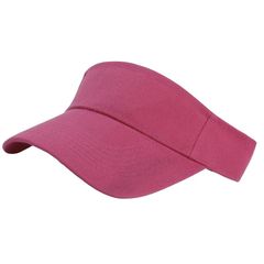 【新品】 [ワン リミテーション] バイザー 無地 帽子 スポーツ アウトドア ランニング つば長 キャップ レディース CP180(ローズ) 1
