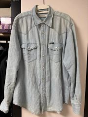 RATS DENIM WESTERN SHIRT INDIGO M キムタク着 - メルカリ