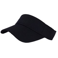 【新品】 [ワン リミテーション] バイザー 無地 帽子 スポーツ アウトドア ランニング つば長 キャップ レディース CP180(ブラック) 1