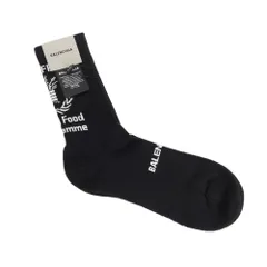 【中古】【未使用】バレンシアガ BALENCIAGA コットンポリエステルポリウレタン ソックス ブラックxホワイト【サイズXL（28～30cm）】【メンズ】のサムネイル