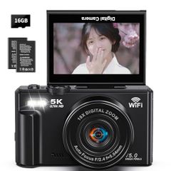デジタルカメラ 5K動画 7500万画素 デジカメ WIFI転送機能 - メルカリ