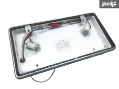 WAP ワールドオートプレート 字光式 ナンバープレート ナンバーフレーム 1枚 電球式 12V 当時物 即納 棚9-4のサムネイル