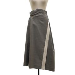 未使用】Sacai サカイ ソリッドサテン アシンメトリースカート