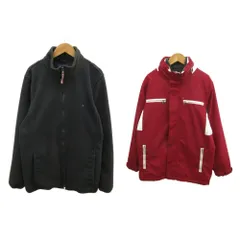 トミーヒルフィガー TOMMY HILFIGER 3ウェイジャケット マウンテンジャケット  フリースジェケット L 赤 レッド 白 ホワイト グレー フルジップ 長袖 /SH ■GY99のサムネイル