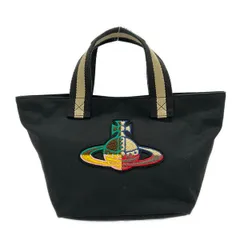 VivienneWestwood(ヴィヴィアンウエストウッド) トートバッグ - 黒×ベージュ×マルチ オーブ レザーのサムネイル