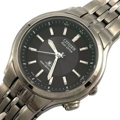 不動 シチズン CITIZEN アテッサ 腕時計 電波ソーラー ATTESA H330-T008682 TA 3針 黒文字盤 アナログ クォーツ【a75】
