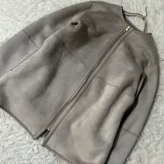 grove アウター ライトグレー M シンプル キレイめ オフィス 清楚 大人のサムネイル