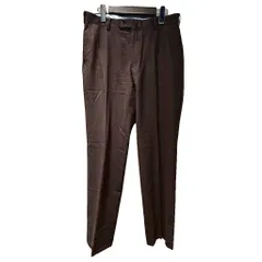 ポールスチュアート PAUL STUART パンツ スラックス ウール混 カシミヤ混 茶 ブラウン のサムネイル