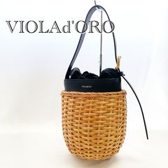 VIOLAD'OROスプリットラタン かごバッグ ワンハンドル - メルカリ