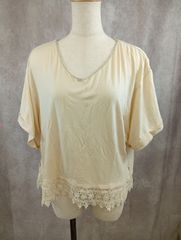 axes femme カットソー フェミニン風 ホワイト系 レディース No.A000127-YL_O ●アクシーズファムTシャツ・カットソー● ホワイト系 白系 古着