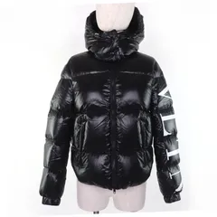 美品☆VALENTINO ヴァレンティノ UB3CN01P5LE VLTNロゴ ダウンジャケット ブラック ホワイト 36 イタリア製 正規品 レディースのサムネイル