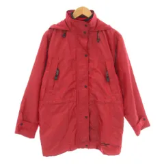 クレージュ courreges ジップアップパーカー ジャケット 上着 9 赤 レッド ストライプ柄 フード 長袖 /LP2のサムネイル