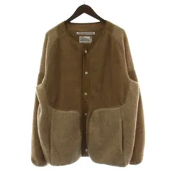 ホワイトマウンテニアリング White Mountaineering PATCHWORK FLEECE BLOUSON ノーカラージャケット フリースジャケット 3 ベージュ 長袖 WM2273521 /GG35のサムネイル