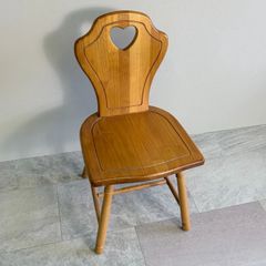 1795 ④レトロな木製ダイニングチェア 椅子 イス スツール