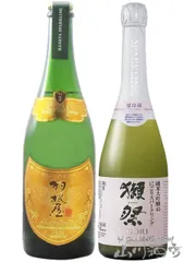スパークリング 日本酒 飲み比べ 720ml × 2本セット （ 獺祭 ( だっさい ) 純米大吟醸 スパークリング45 + 羽根屋 ( はねや ) スパークリング ）【 9264 】 【 日本酒 飲み比べセット 】【 要冷蔵 】【 送料無料 】のサムネイル