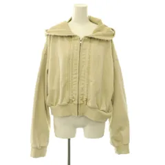 アメリヴィンテージ Ameri VINTAGE 26SS OYSTER SILHOUETTE HOODIE フーディ パーカー ジップアップ ダメージ加工 F ベージュ 0126103910170 /CX ■OSのサムネイル