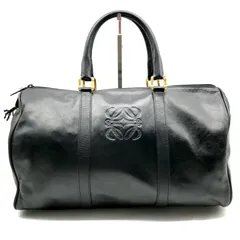 良品 LOEWE ロエベ アマソナ 40 アナグラム ボストン バッグ 旅行鞄 トラベルバッグ レザー ブラック レディース ブランド 鞄 r1945のサムネイル