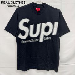 シュプリームSupreme 半袖Tシャツ ビックロゴ　プルオーバーブラック（E4 Supreme シュプリーム ビッグロゴ プリント 半袖 Tシャツ M - メルカリ
