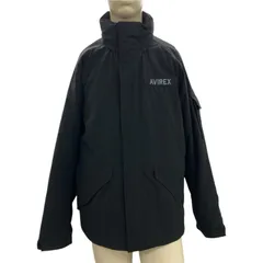 186000 現状品 AVIREX ダウンジャケット L ブラック メンズのサムネイル
