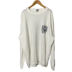 キャリー CALEE VINTAGE TYPE FLAME LOGO Tee カットソー Tシャツ 長袖 XL ホワイトのサムネイル