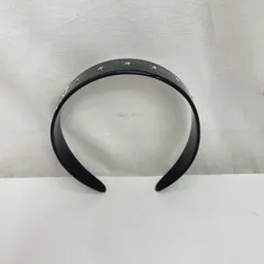 【中古】GUCCI クリスタルインターロッキングGカチューシャ 黒 箱あり グッチ[91]のサムネイル