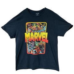T-shirt, XL, Black, MARVEL Comic Logo, Spider-Man, Doctor Strange, Men's, Women's, Unisex, Vintage, CHM